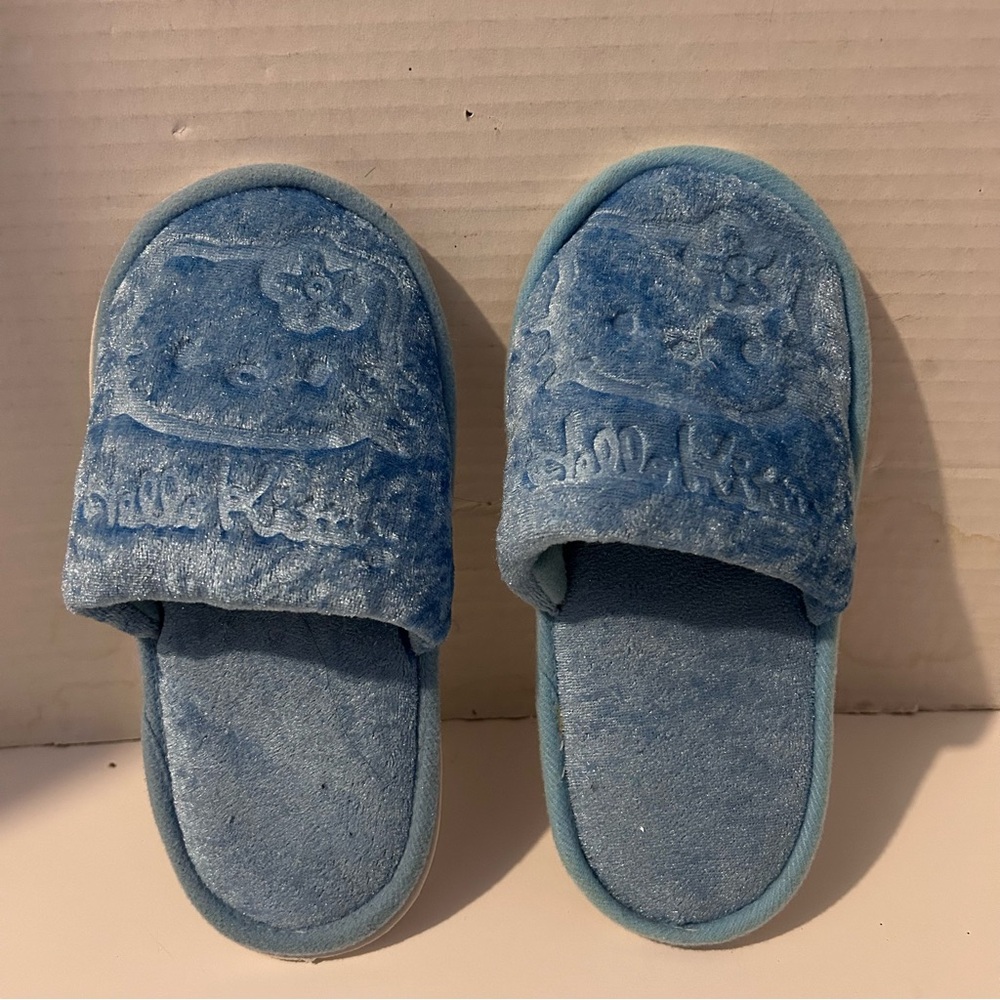 Hello Kitty Soft Blue Kids Slippers
